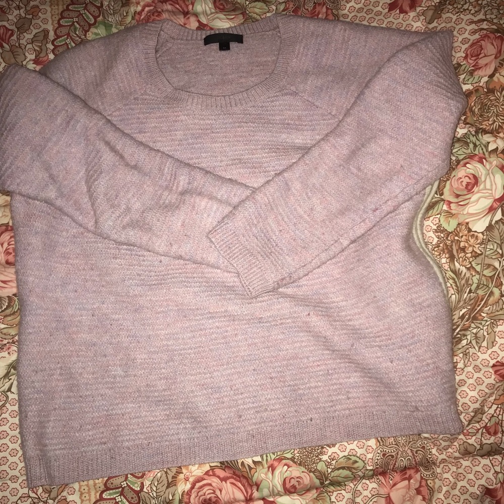 J. Crew Cropped sweatshirt with side zipper 💗